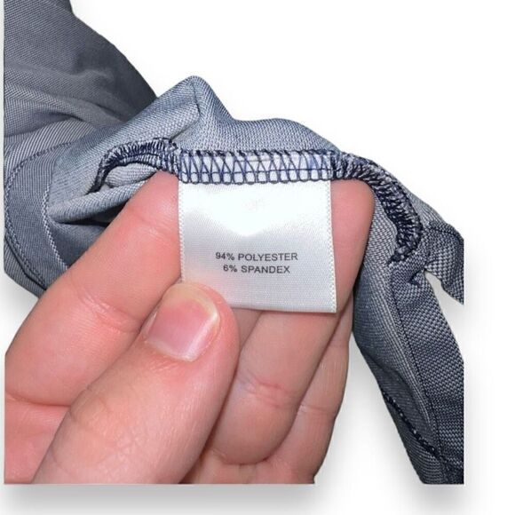 Gray Peter Millar Summer Comfort Golf Polo Shirt Size L - Picture 9 of 11